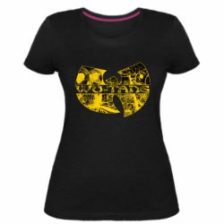 Женская премиум футболка Wu-Tang logo art - PrintSalon
