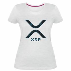 Женская премиум футболка XRP Ripple - PrintSalon