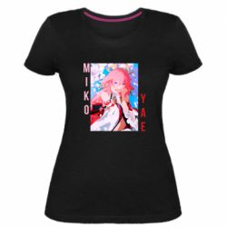 Женская премиум футболка Yae Miko art - PrintSalon