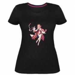 Жіноча преміум футболка Яэ Мико арт - PrintSalon