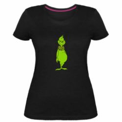 Женская премиум футболка Загадочный Гринч - PrintSalon