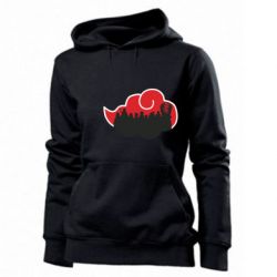 Женское худи Akatsuki Members Red Cloud - PrintSalon
