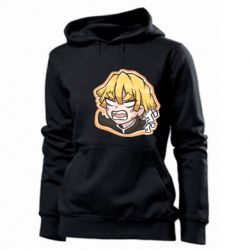 Женское худи Angry Zenitsu Agatsuma - PrintSalon