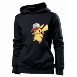 Женское худи Ash's hat Pikachu - PrintSalon