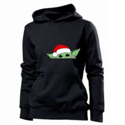 Худі жіноче Baby Yoda Santa - PrintSalon
