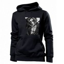 Женское худи Black and white Damiano - PrintSalon