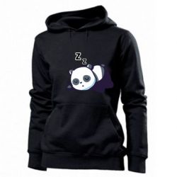 Женское худи Cute panda sleeping - PrintSalon