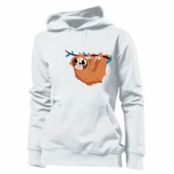 Женское худи Cute sloth - PrintSalon