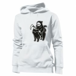 Худі жіноче Death and cat - PrintSalon