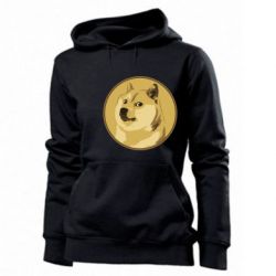 Женское худи Dogecoin - PrintSalon