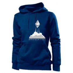 Женское худи Ethereum Rises - PrintSalon