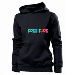 Женское худи Free fire gradient logo - PrintSalon