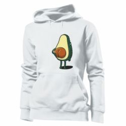 Женское худи Funny avocado - PrintSalon