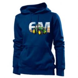 Женское худи John Deer 6M - PrintSalon