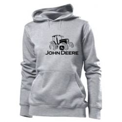 Худі жіноче John Deere Logo, Tractor - PrintSalon