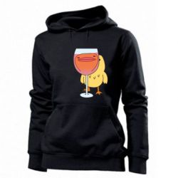 Женское худи Качка і келих вина - PrintSalon