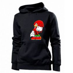 Женское худи Knuckles the Echidna - PrintSalon