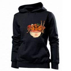 Женское худи Kurama in ramen - PrintSalon