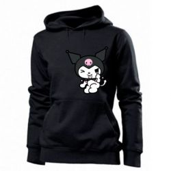 Женское худи Kuromi hello kitty - PrintSalon