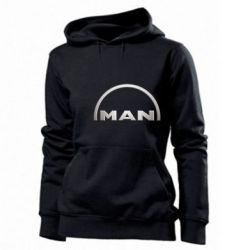 Женское худи Man metallic logo - PrintSalon