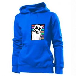Женское худи Marshmello Colorful Portrait - PrintSalon