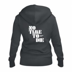 Женское худи на молнии 007 No Time To Die - PrintSalon