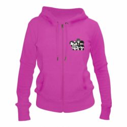 Жіноче худі на блискавці BTS Cute Art - PrintSalon