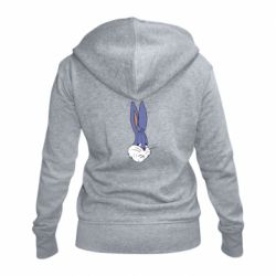 Женское худи на молнии Bugs Bunny Meme Face