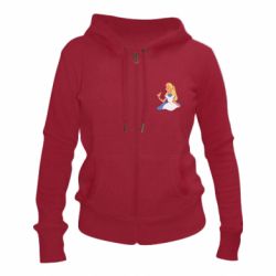 Женское худи на молнии Chinerella Pizza - PrintSalon