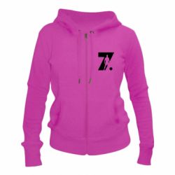 Женское худи на молнии Cristiano Ronaldo Silhouette Art - PrintSalon