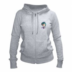 Женское худи на молнии Cute Chibi Xiao - PrintSalon
