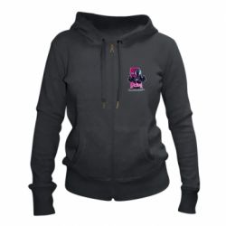 Женское худи на молнии Cute Venom - PrintSalon