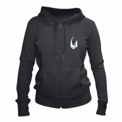 Женское худи на молнии Dean Jarin emblem - PrintSalon