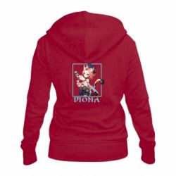 Женское худи на молнии Diona Genshin Impact - PrintSalon