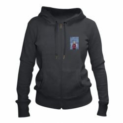 Женское худи на молнии DITF Zero Two Art - PrintSalon