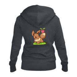 Жіноче худі на блискавці Eevee with Hoppip - PrintSalon