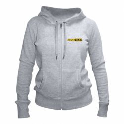 Женское худи на молнии Fake taxi logo 2 - PrintSalon