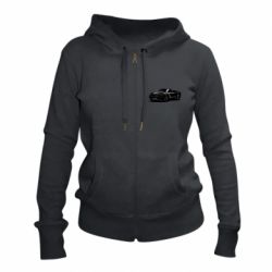 Женское худи на молнии Ford Mustang Pony Car - PrintSalon