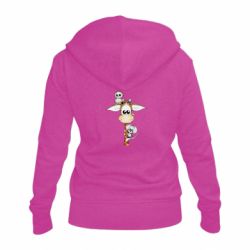 Женское худи на молнии Giraffe Owl and Mouse