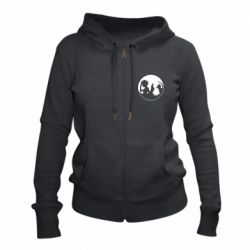 Женское худи на молнии Гун и Киллуа Инь Янь - PrintSalon