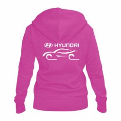 Женское худи на молнии Хендай