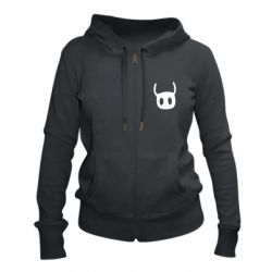 Женское худи на молнии Hollow Knight Mask - PrintSalon