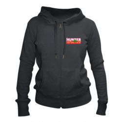Женское худи на молнии Hunter x Hunter logo - PrintSalon