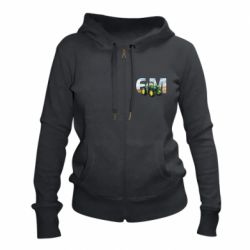 Женское худи на молнии John Deer 6M - PrintSalon