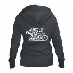 Женское худи на молнии Just enjoy the ride - PrintSalon