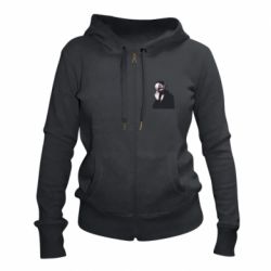 Женское худи на молнии Kaneki Portrait - PrintSalon