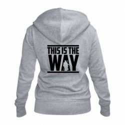 Жіноче худі на блискавці Mandalorian This Is The Way - PrintSalon