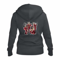 Женское худи на молнии Maneskin band