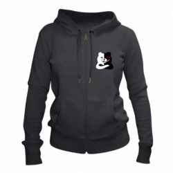 Жіноче худі на блискавці Monomishka with hands - PrintSalon