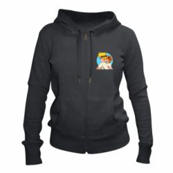 Женское худи на молнии Naruto Uzumaki Hokage